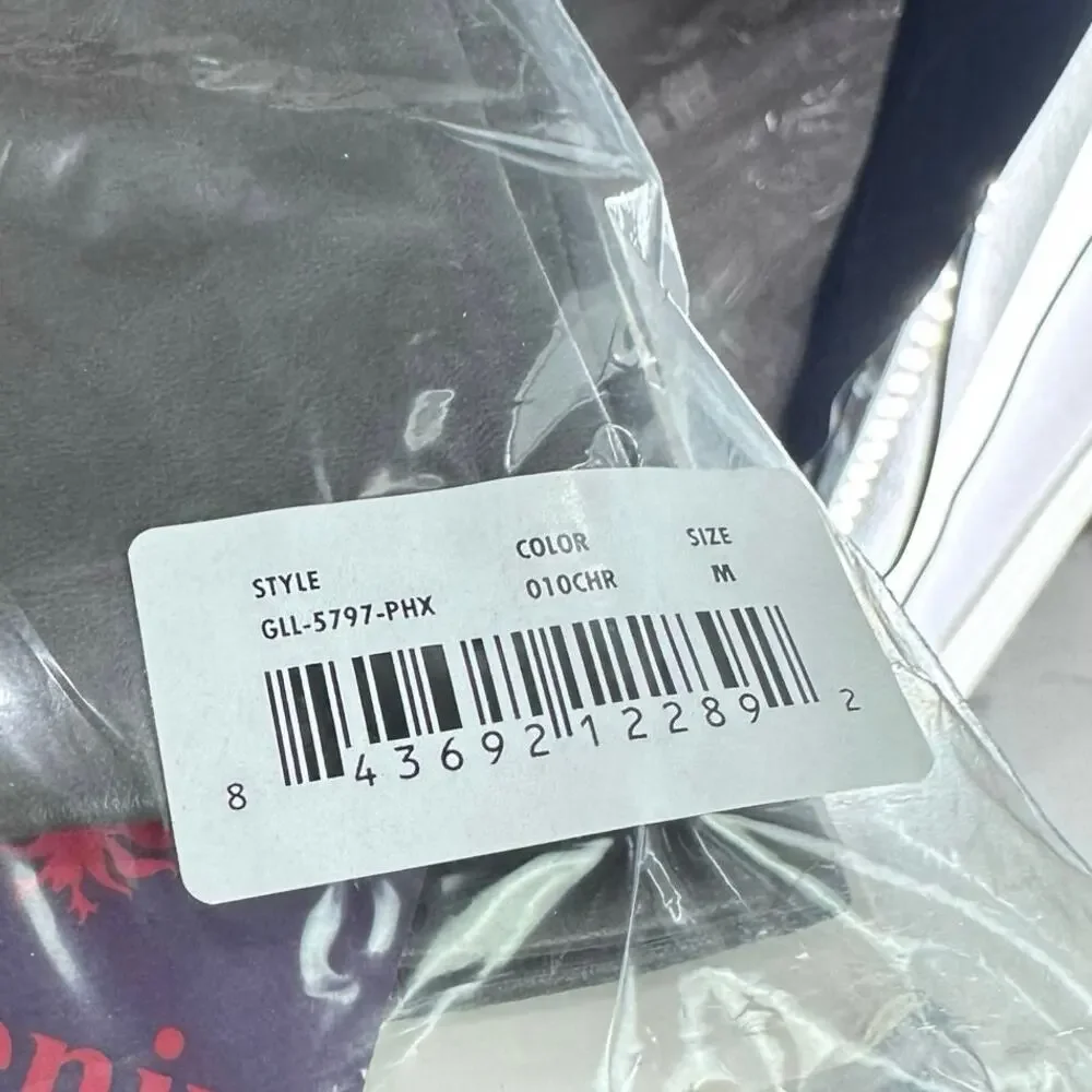 Phenix 100% Cashmere-Lined Leather Gloves Medium NWT